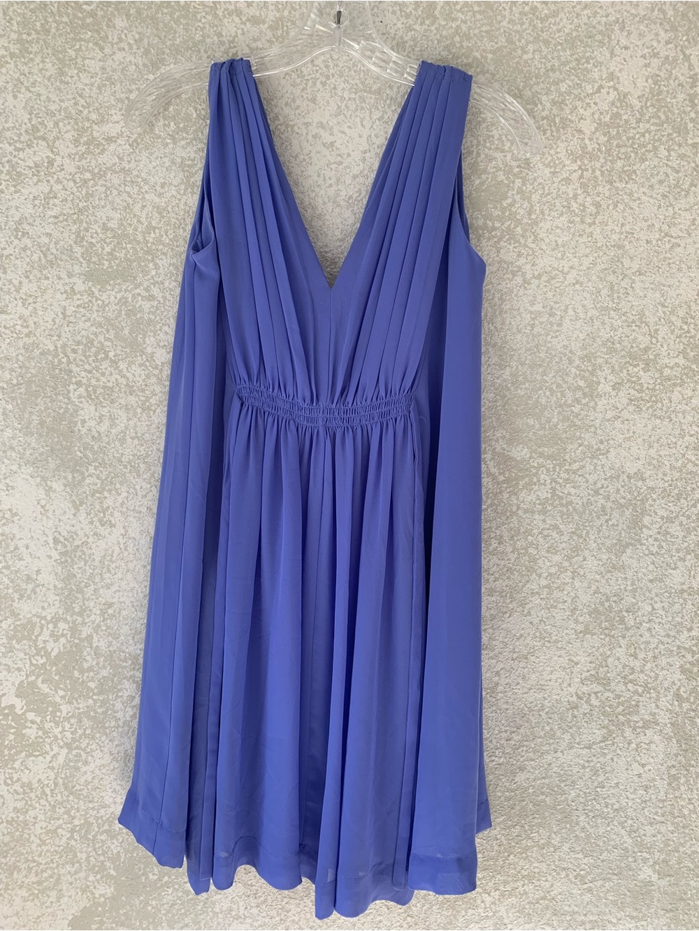 HD in Paris Sleeveless V-Neck Pleated Periwinkle Dress